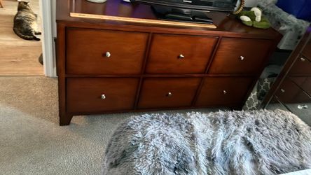 Walnut Dresser 60”wide x31”high x19”deep