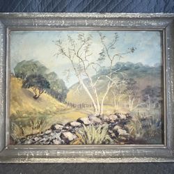 Oil Painting Signed Talliman “Canyon Near Tuckers Grove”