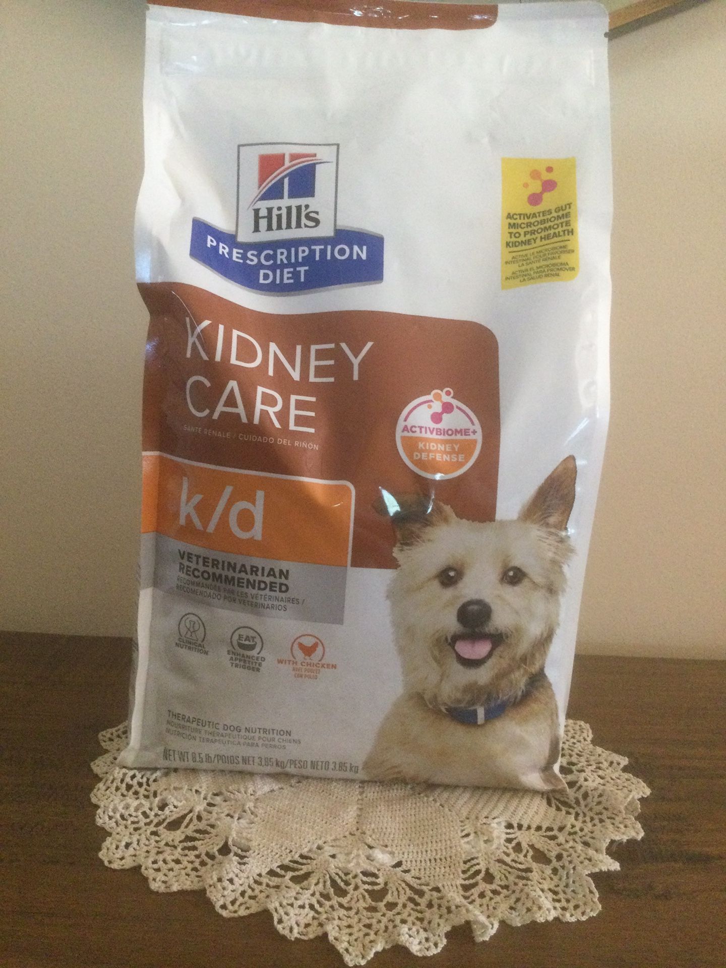 Hill’s Prescription Diet K/D Kidney Care With Chicken Dry Dog Food, 8.5lb