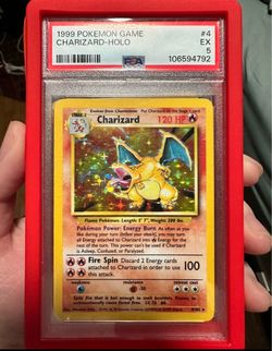 Charizard PSA 5 1999 unlimited