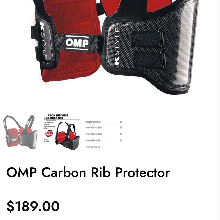 Omp Rib Protection OMP Carbon Rib Protector for Sale in Montebello, CA - OfferUp