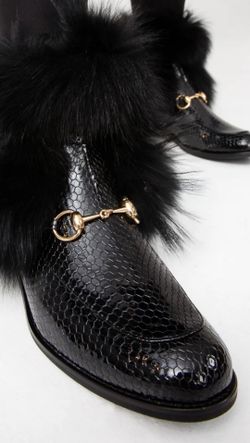 Brand New Black Patent Leather Shoe Boot