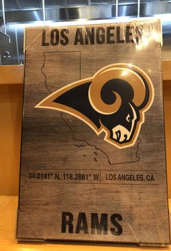 Los Angeles Rams canvas 18x12 frame brand new