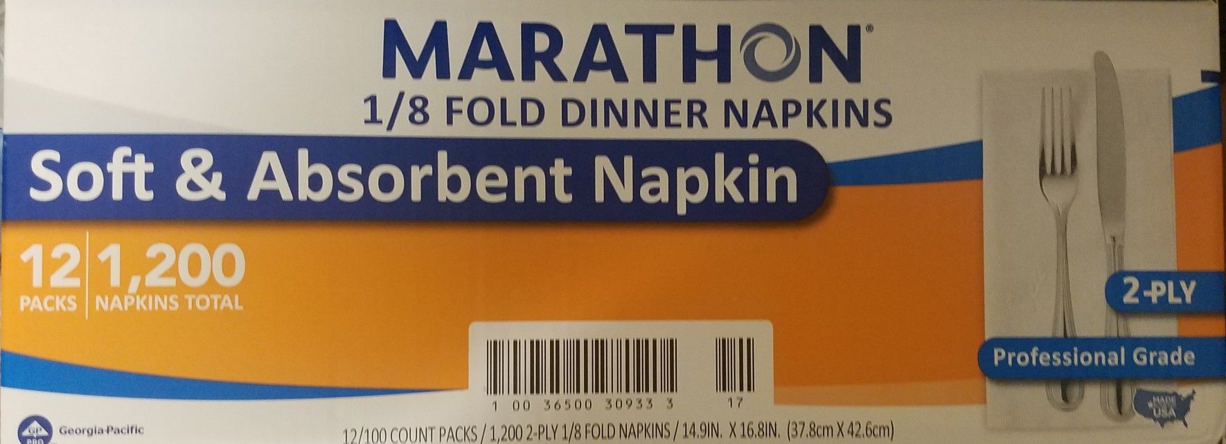 CASE OF MARATHON DINNER NAPKINS