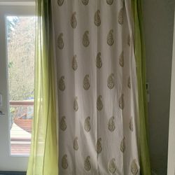 4 Linen CBlackout Curtains-7feet  Long