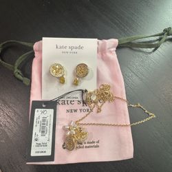 Kate Spade Earrings And Necklace 