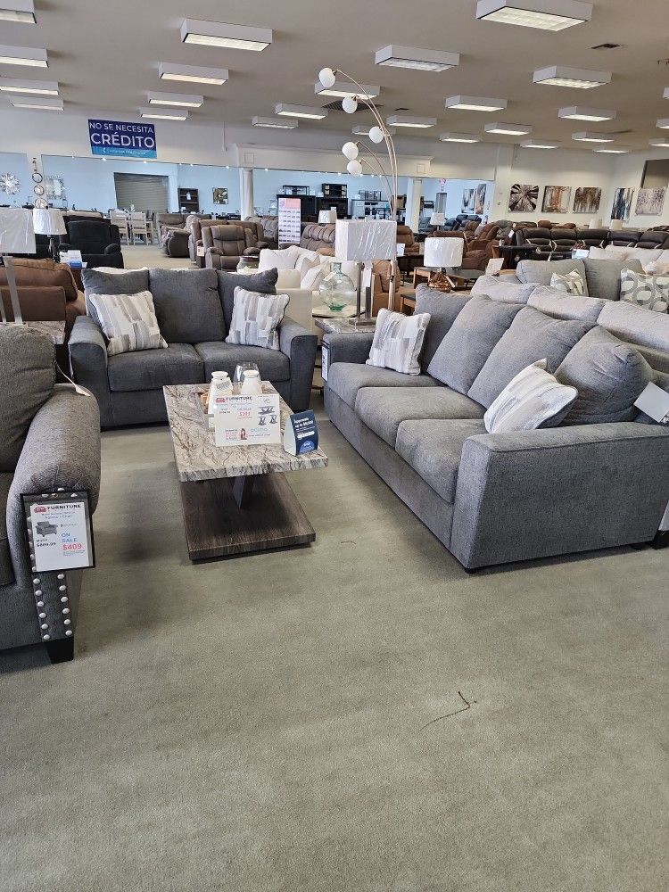 Sofa and Loveseat Set