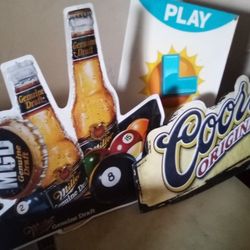 Lottery Sign Coors Light Sign Miller 8 Ball Sign All In Good Condition Like New