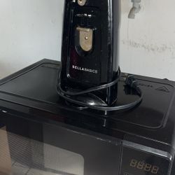 Microwave, Toaster And Area Rug