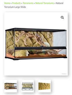Exo terra Reptile snake lizard tank cage setup