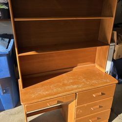 Kids Desk with Shelves