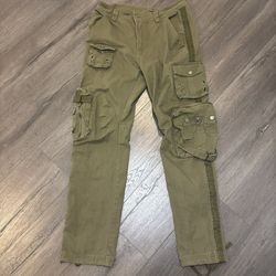 Free Knight Pants Mens 31x30 Olive Green Cargo Canvas Paratrooper Army Military