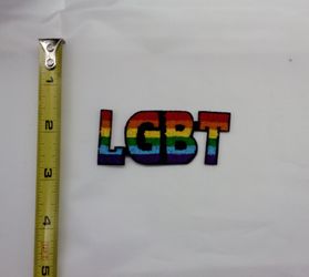 LGBT Rainbow Embroidered Iron On Patch