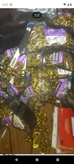 Chains 20 ft long $55/locks $10 ea no less