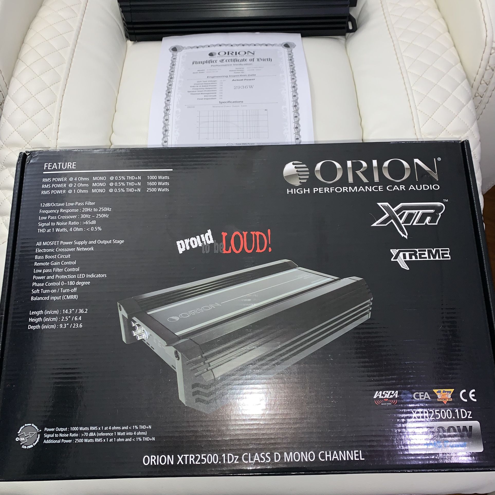Orion Xtr 2500.1 Dz Mono Amp