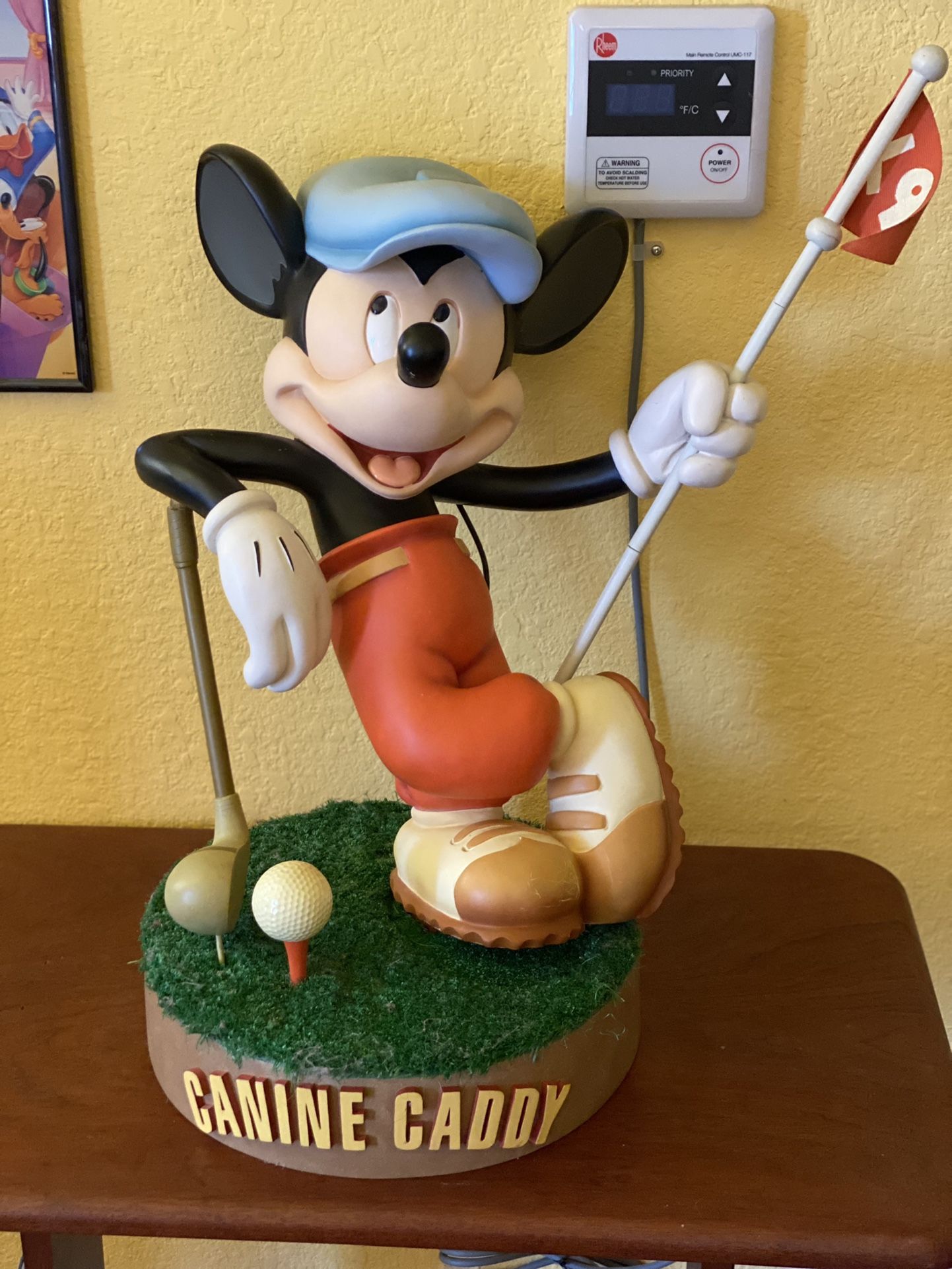 Disney Disneyland Big Fig Mickey Mouse Canine Caddy Golfer