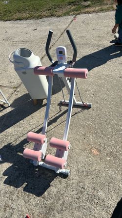 Ab Roller Crunch Machine with Digital Monitor