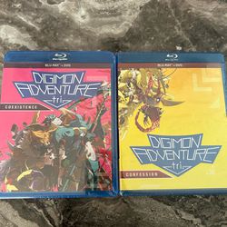 Néw Sealed Lot Of 2 Digimon Blu Rays