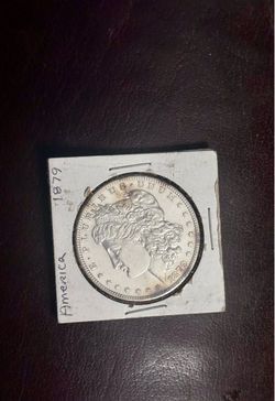 1879 S uncirculated $1 Morgan silver dollar $100