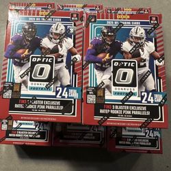 2025 Optic Donruss Football Blaster Box Target Version 