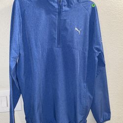 Blue Small puma Thin jacket