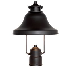 NEW! DESIGNERS FOUNTAIN 1-Light Bayport Outdoor Post Lantern, 15 Inch Exterior Lighting Fixture, Bronze, 31336-BZ
