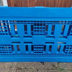 Reusable Heavy-Duty Blue Plastic Pallet