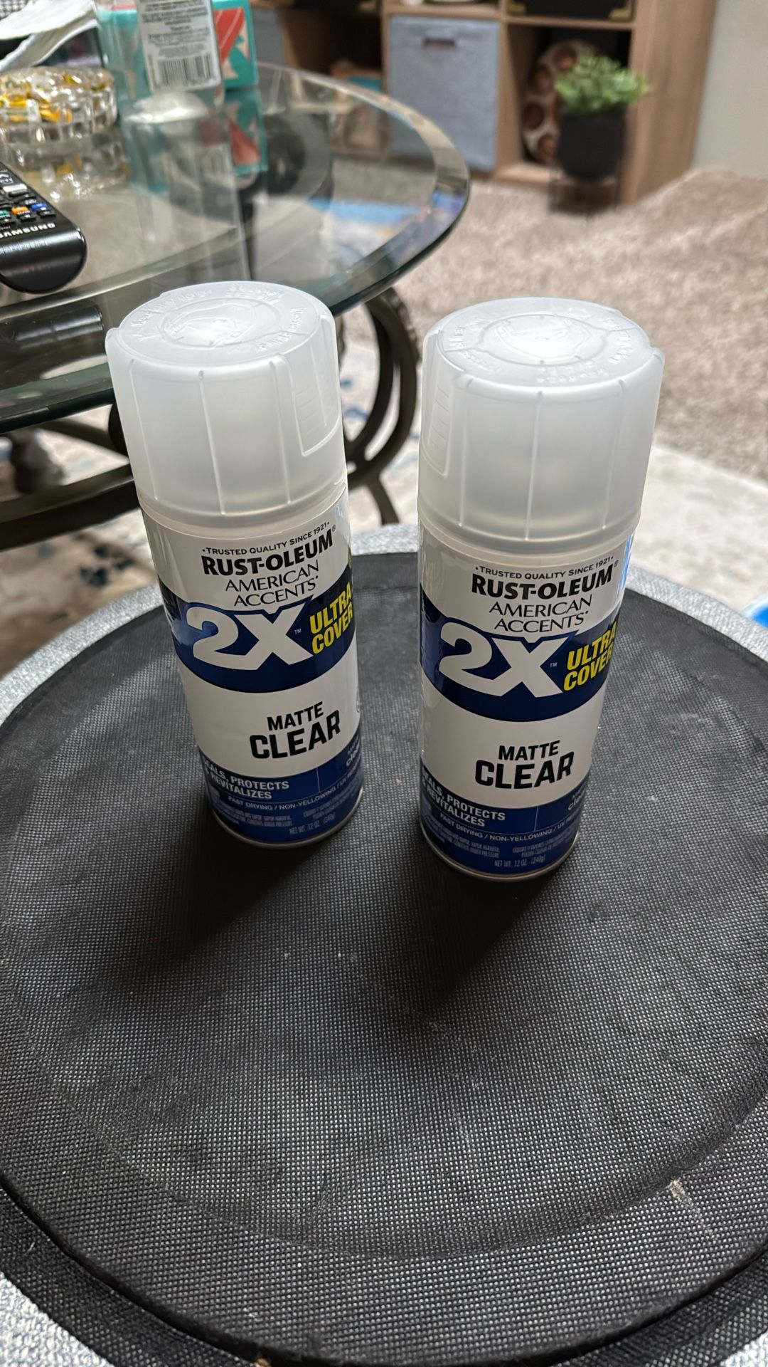 2 Brand New Unused Paint Spray Matte Clear 
