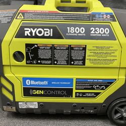  Ryobi generator With 300 white Bluetooth inverter