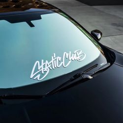 Static Club Windshield Banner 