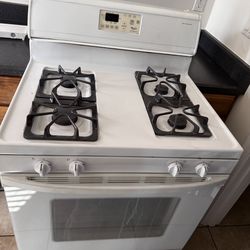 Gas stove, fridge and microwave