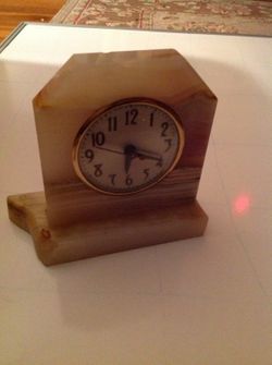 Antique clock jade