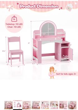 New never opened Toddler vanity