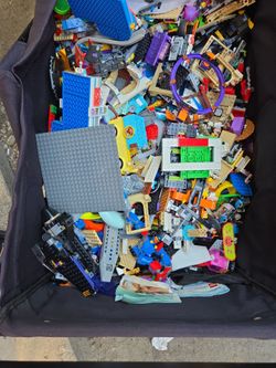 Lego pieces mixed