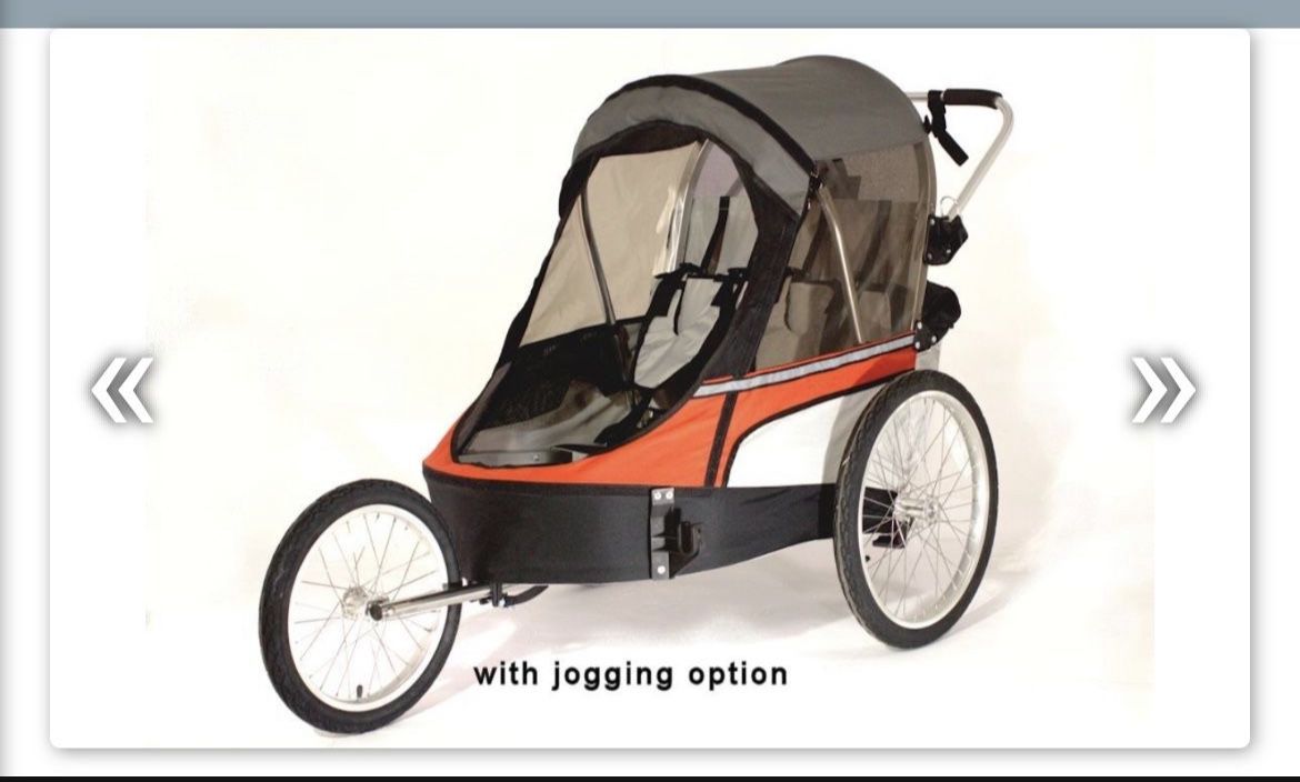 Double Bike Trailer With Stroller Conversion—best On The Market!!