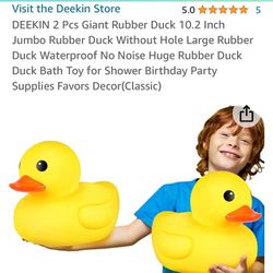 10 Inch Jumbo Rubber Duck 