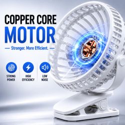 [NEW] Mini Portable Clip-On Fan - USB Rechargeable