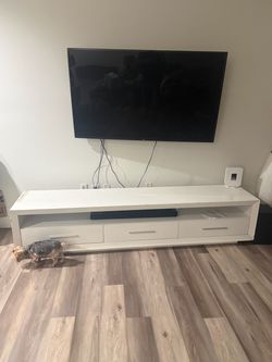 White Entertainment Center -  El Dorado
