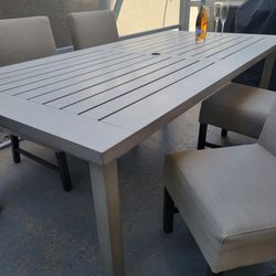 Solid aluminum patio dining table ( no chairs)