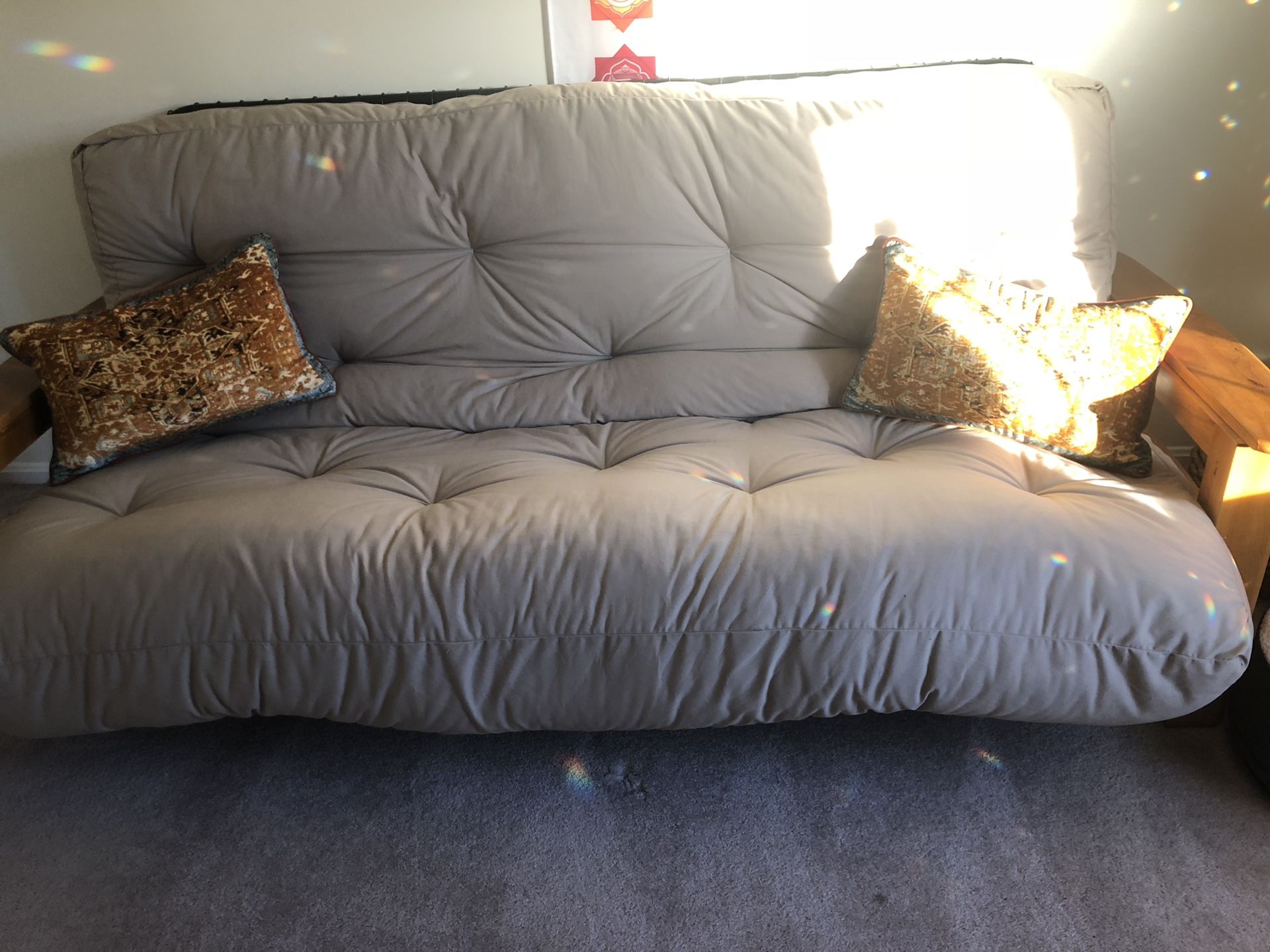 Queen sized futon with frame