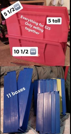 Plastic boxes $25 for all edinburg pick up