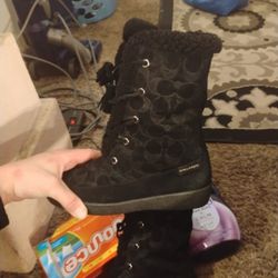 Like New Coach Boots Worn Twice
