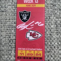 Bryan Cook Signed Autograph Commemorative Acrylic Ticket - Beckett Coa - KC chiefs 