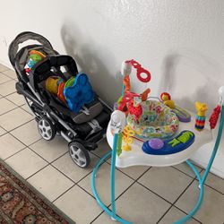 Double Seat Graco Stroller & More