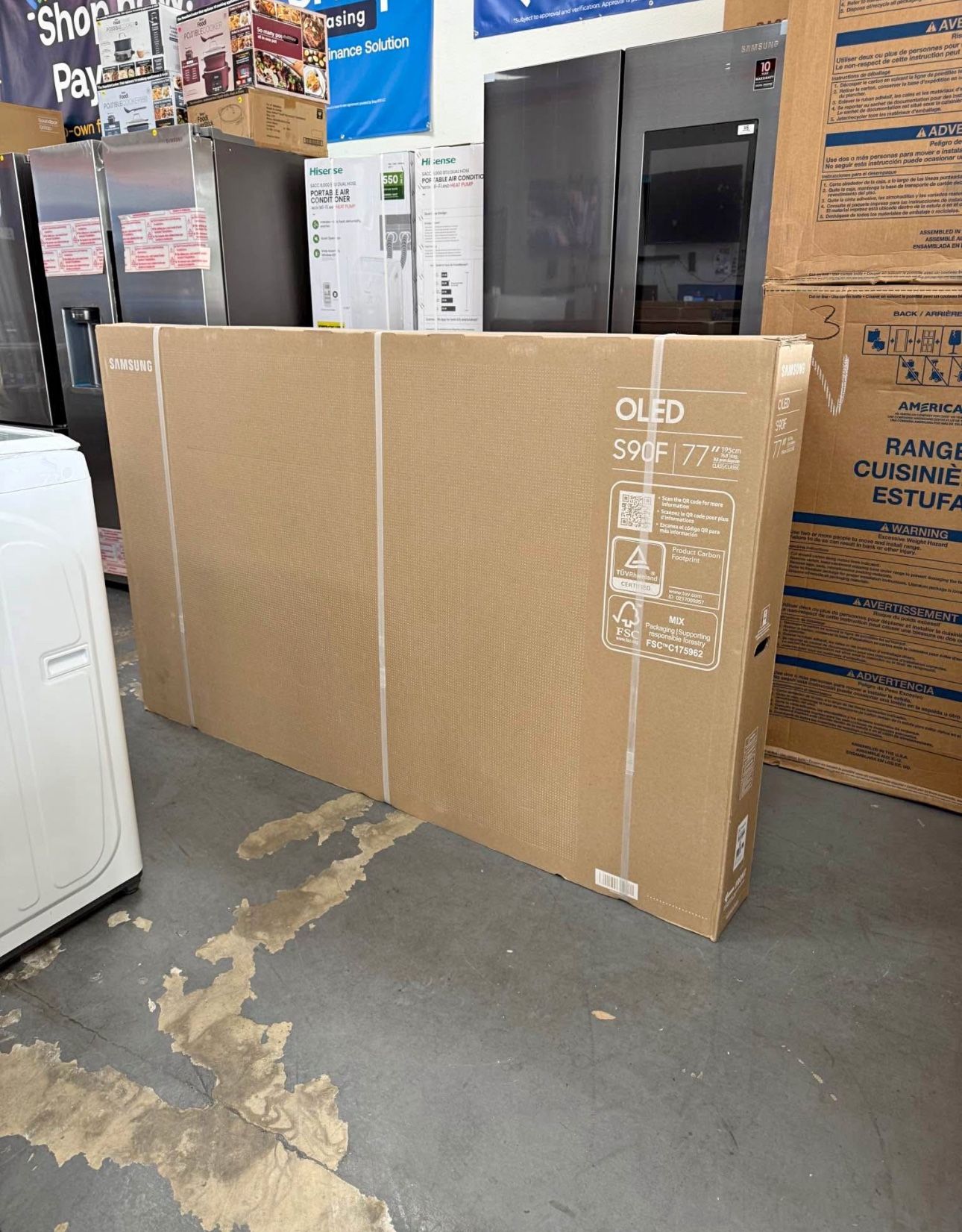 77” Samsung OLED S90F 4K UHD Smart Tv 