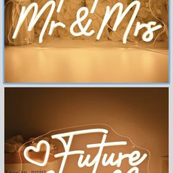 Future Mr & Mrs Led  Neon Light 