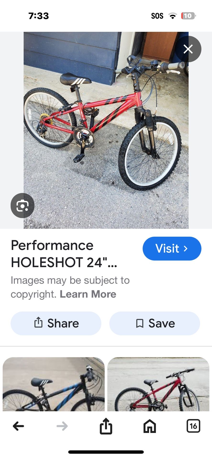 Performance Holeshot Mt. Bike 21 Gear