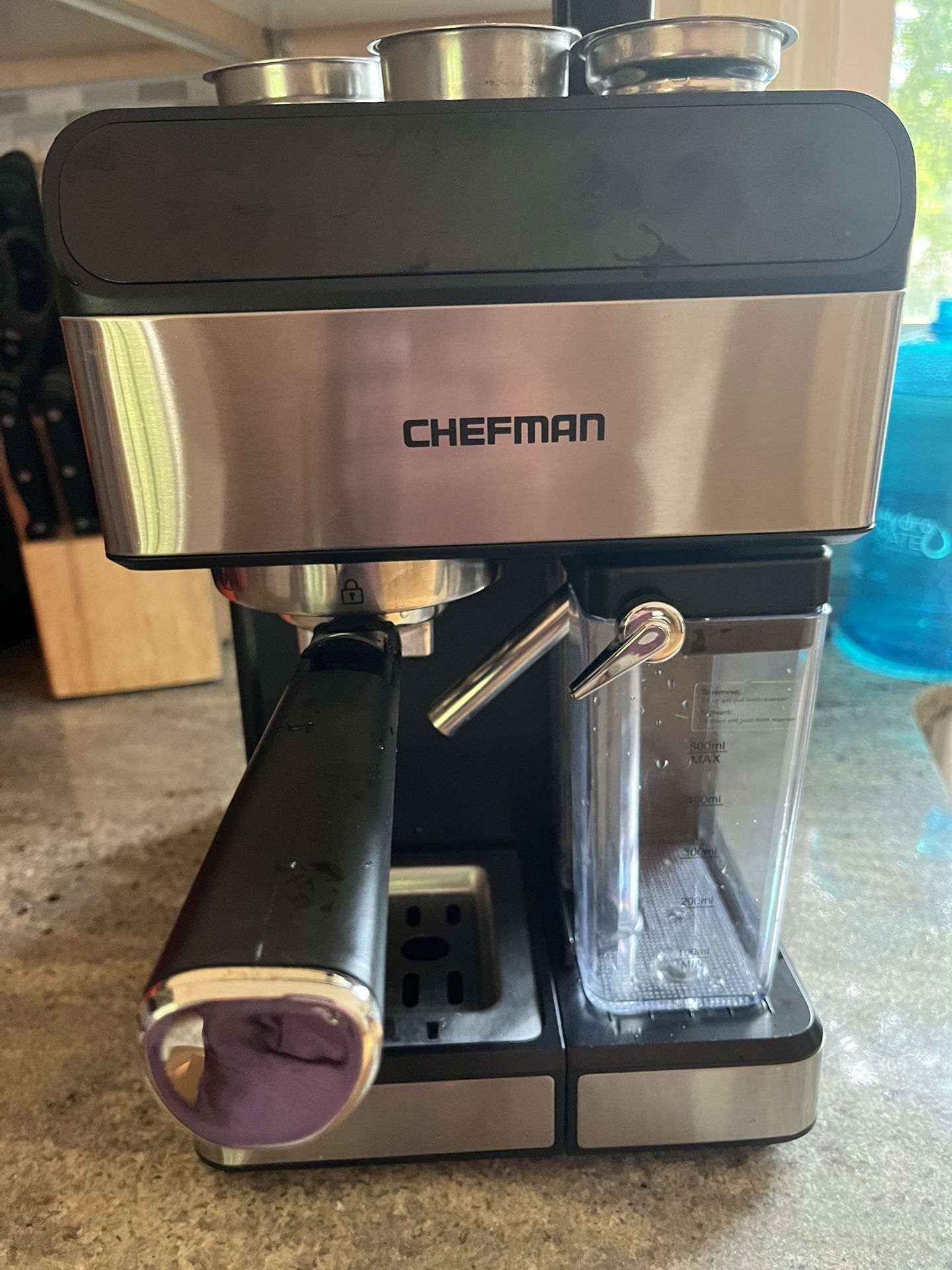 Chefman 6-in-1 Stainless Steel 15-Bar Pump Espresso Machine