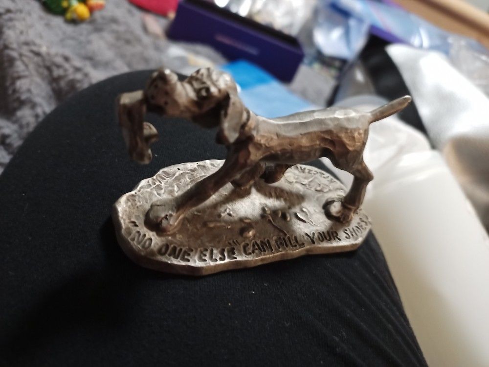 Vintage 1975 Dog-Little Gallery By Hallmark Fine Pewter