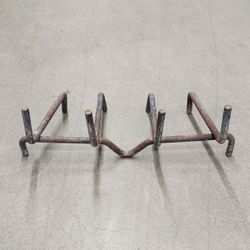Metal Fireplace Firewood Log Holder Cradle Grate